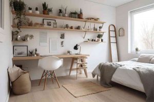 Scandinavian style bedroom