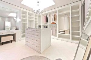 Walk in wardrobe with Island