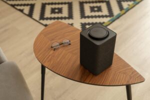 composition smart speaker table