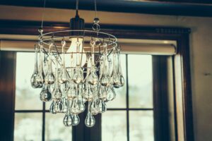 vintage crystal chandelier filtered image processed vintage ef